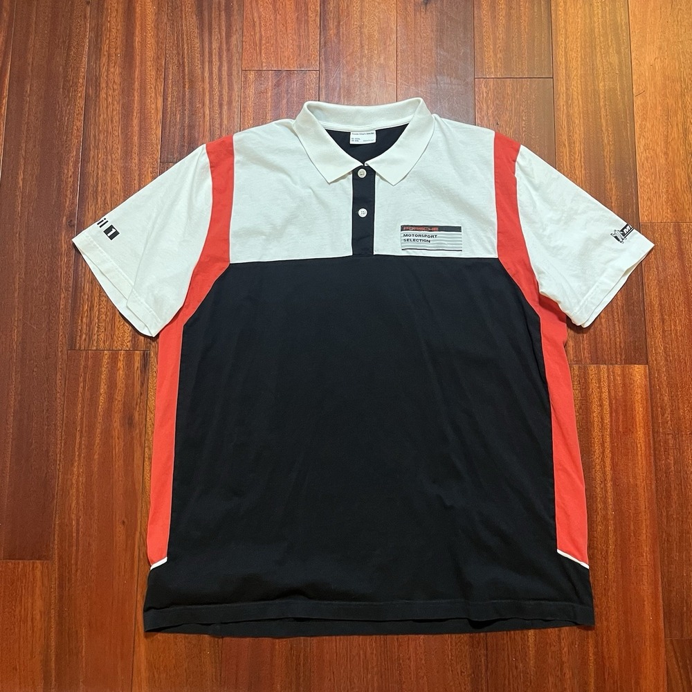 Porsche Motorsport Drivers Selection Racing Polo Mobil 1 Michelin Mens XXL
